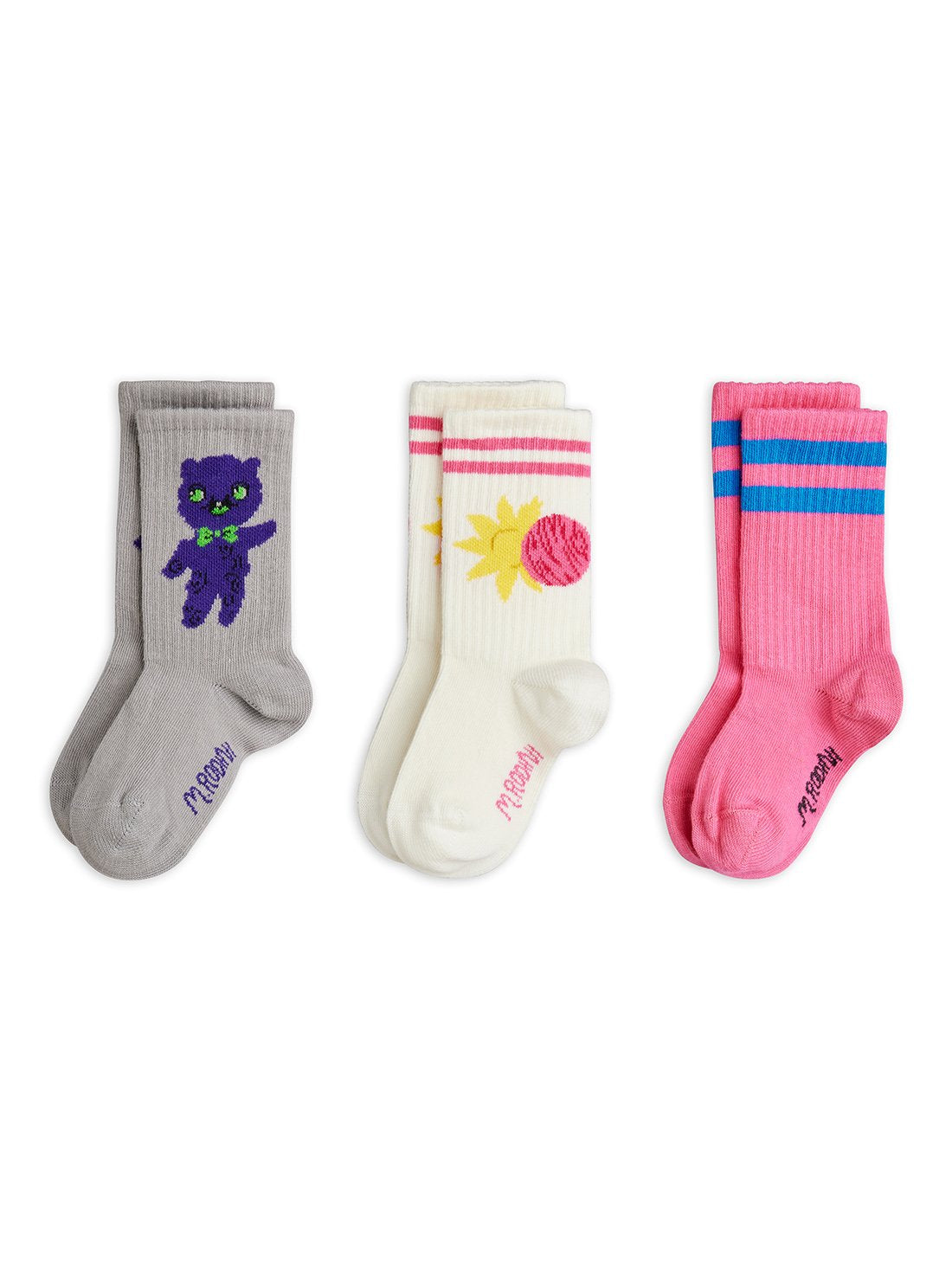 Mini Rodini Alien 3-Pack Socks - Multi