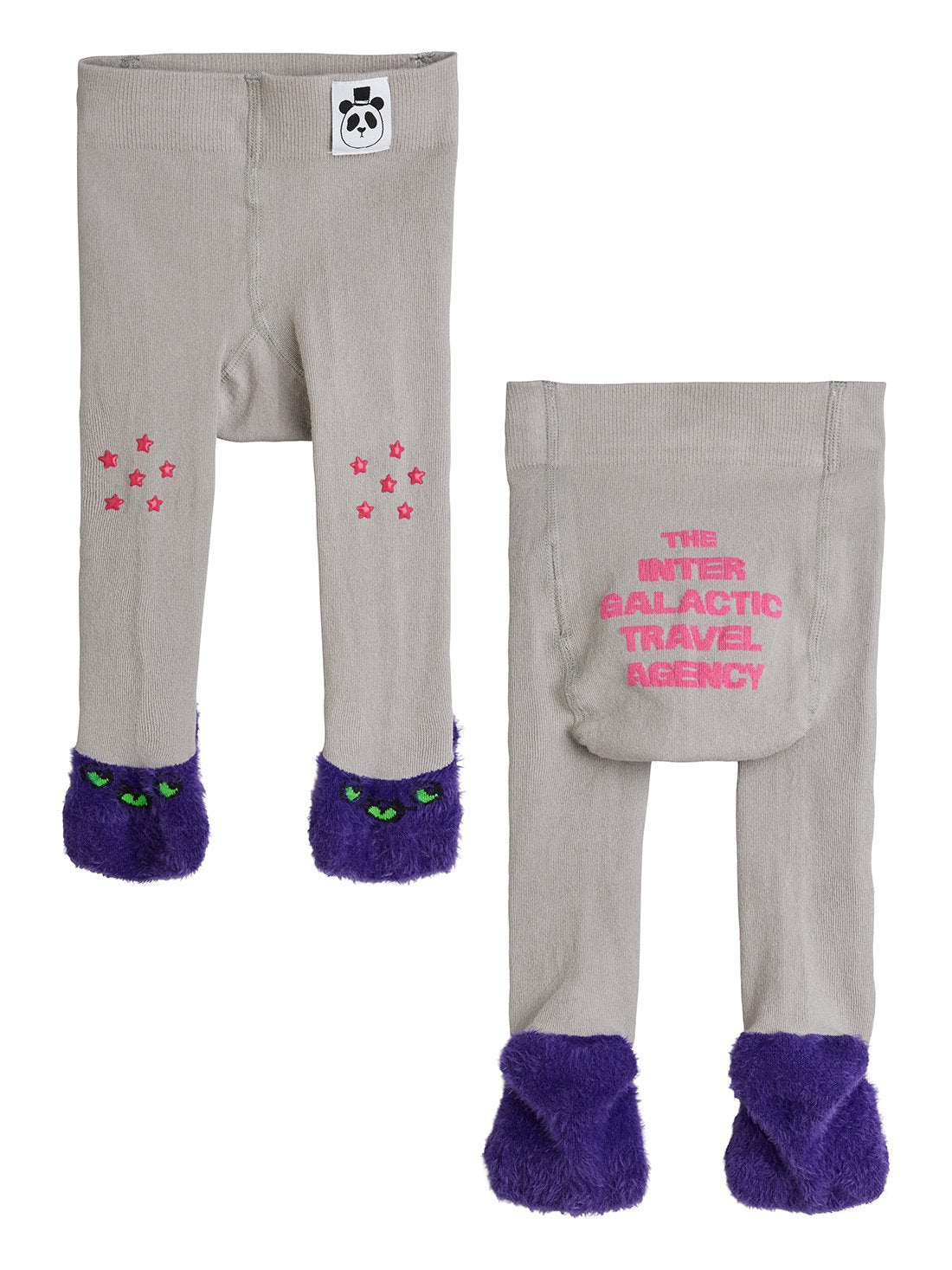 Mini Rodini Travel Agency Baby Tights - Grey