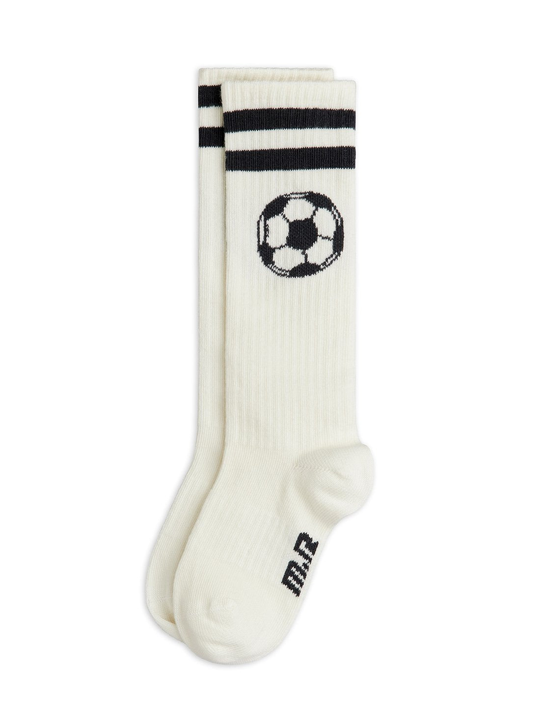 Mini Rodini Football Knee-High Socks - Off White