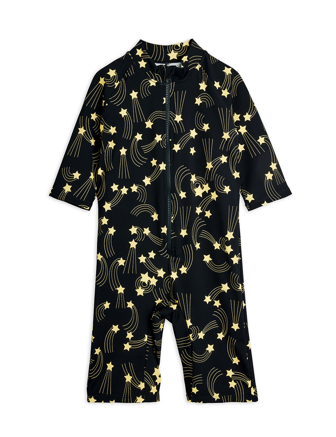 Mini Rodini Starfall AOP Longsleeve UV suit - Black