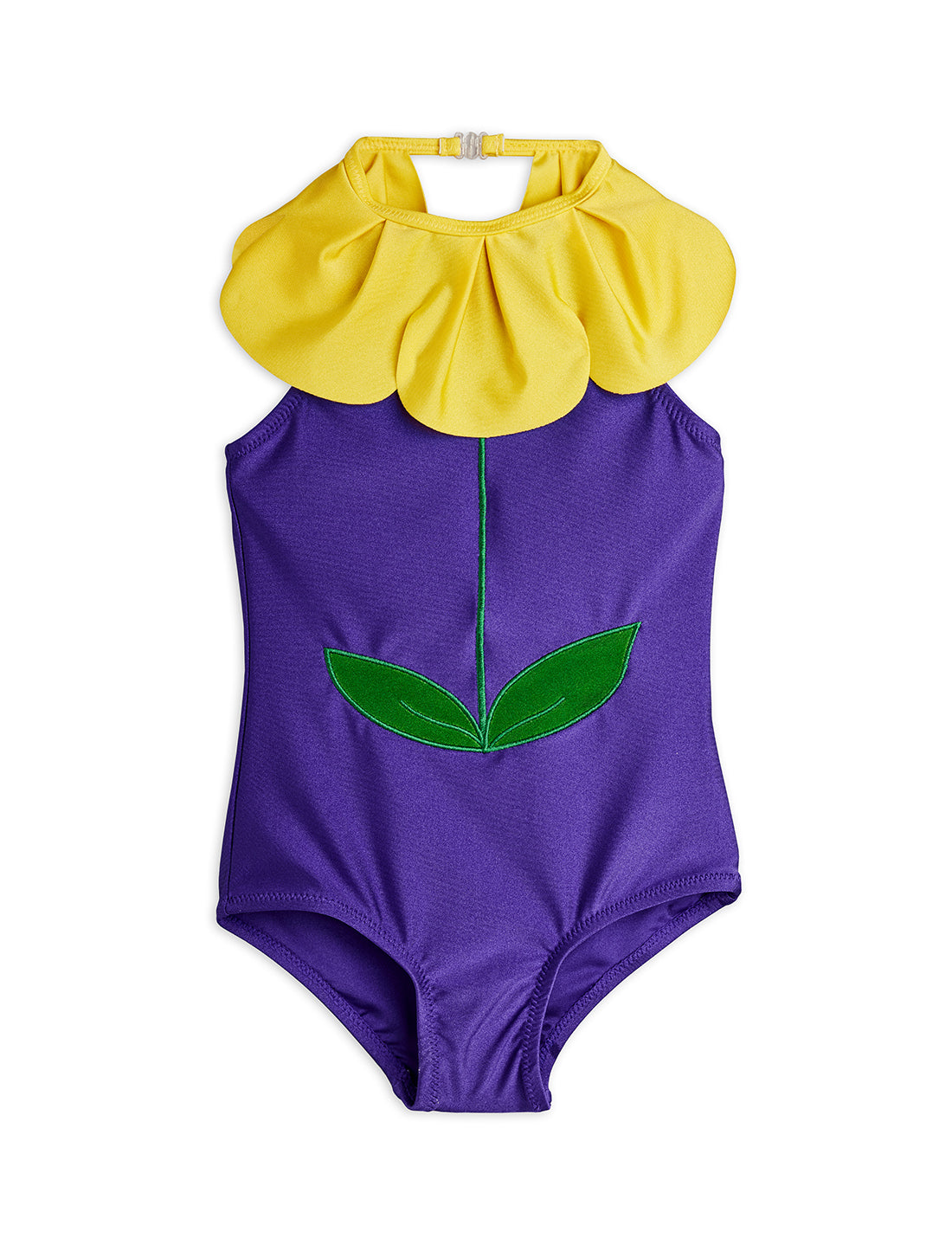 Mini Rodini Flower Halterneck Swimsuit - Purple