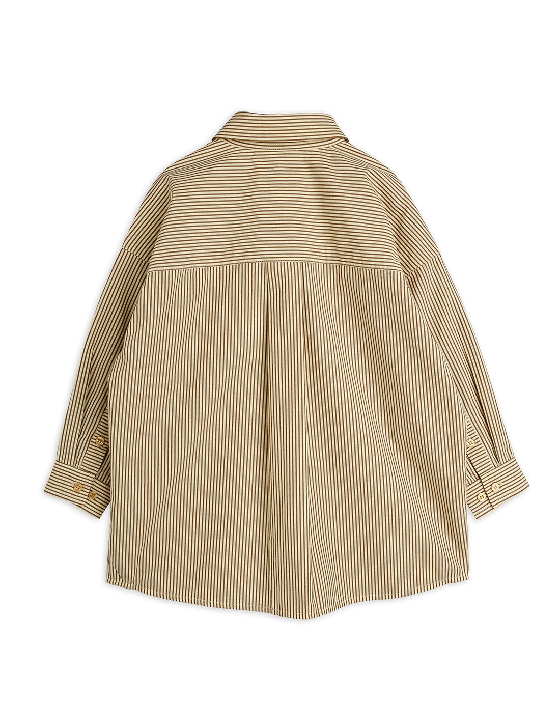 Mini Rodini Poplin Yd Long Sleeve Shirt - Brown