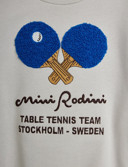 Mini Rodini Table Tennis Chenille Sweatshirt - Grey