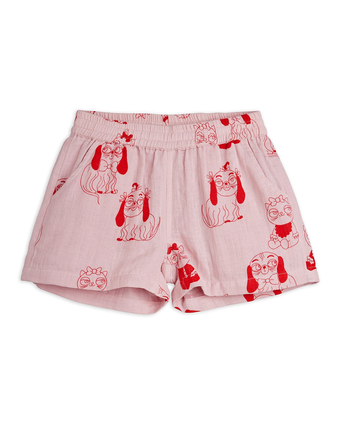 Mini Rodini Minibabies Aop Woven Shorts - Pink