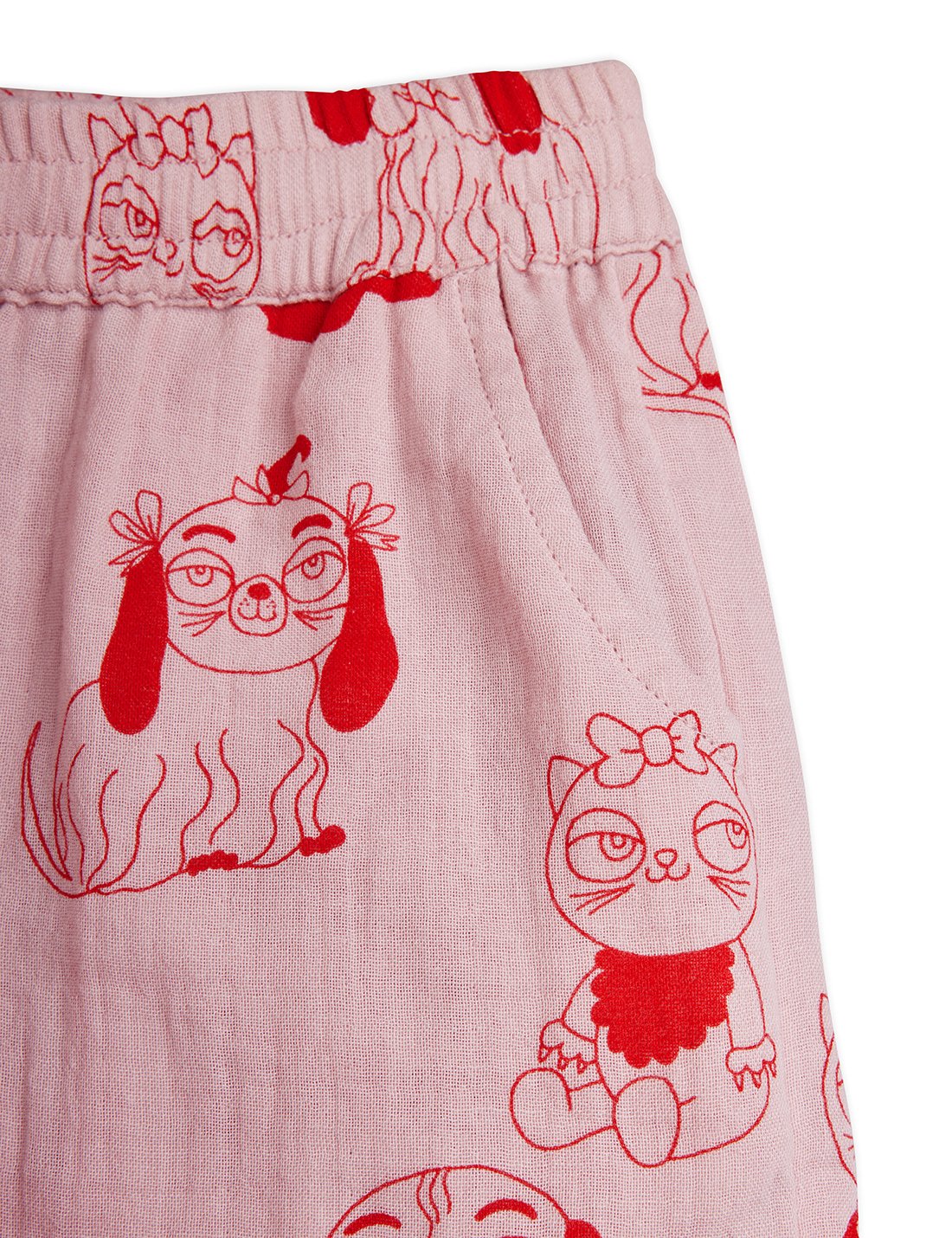 Mini Rodini Minibabies Aop Woven Shorts - Pink