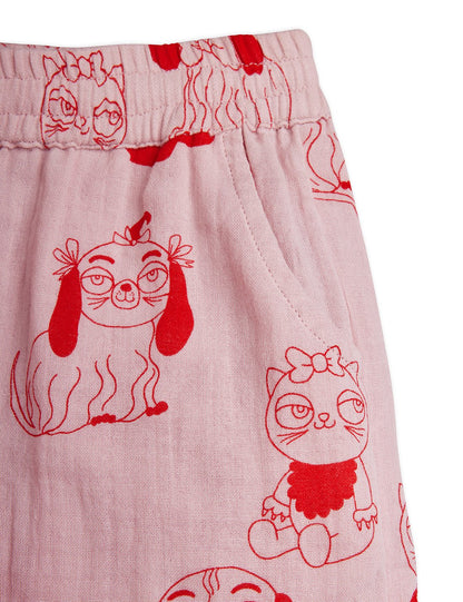 Mini Rodini Minibabies Aop Woven Shorts - Pink