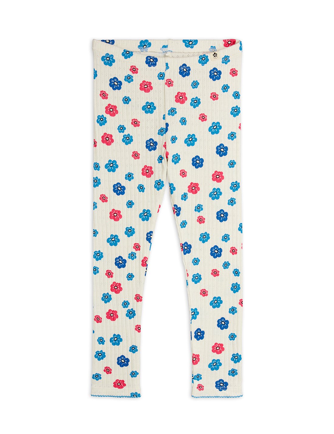 Mini Rodini Flowers Aop Pointelle Leggings - Multi