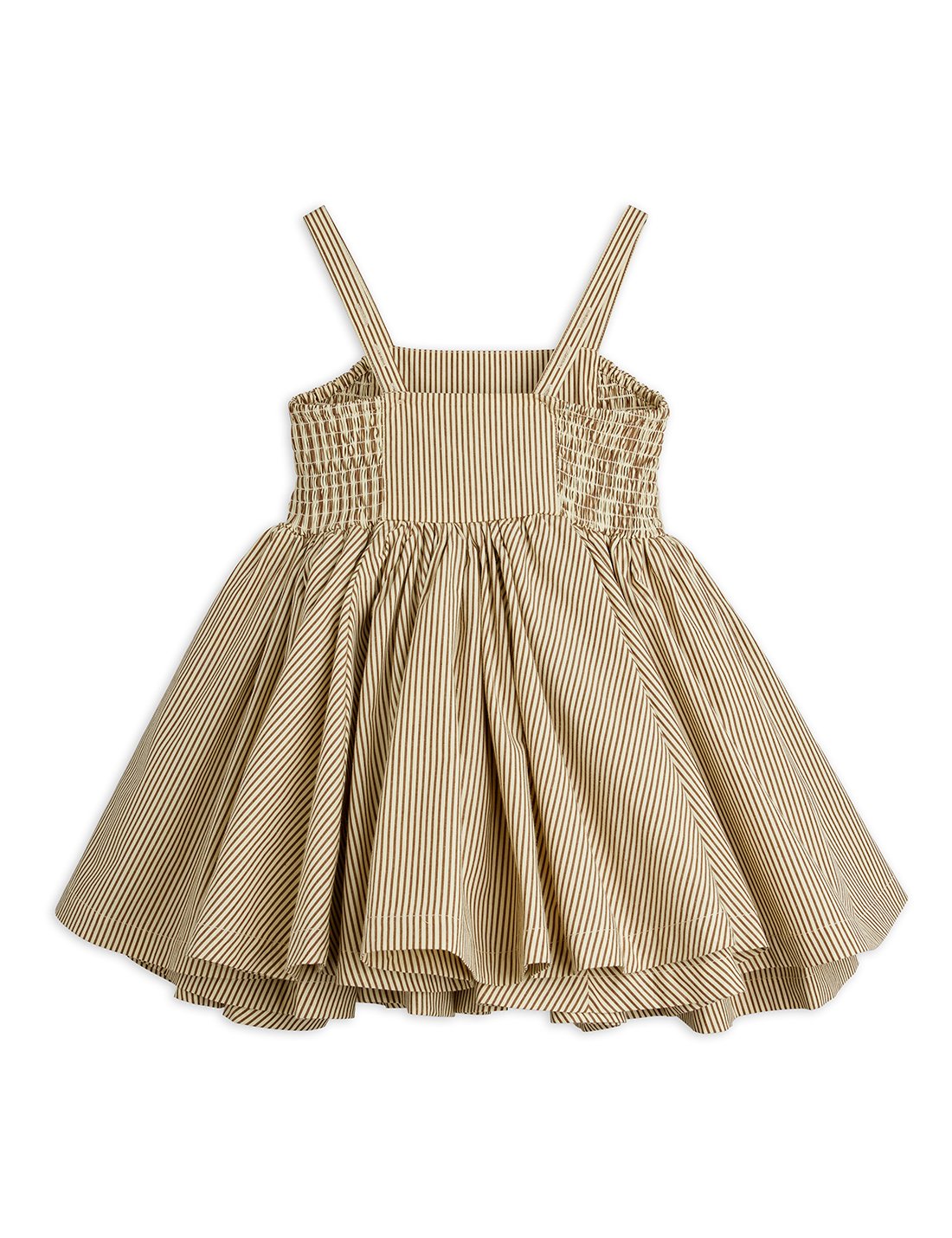 Mini Rodini Poplin Yd Smock Dress - Brown