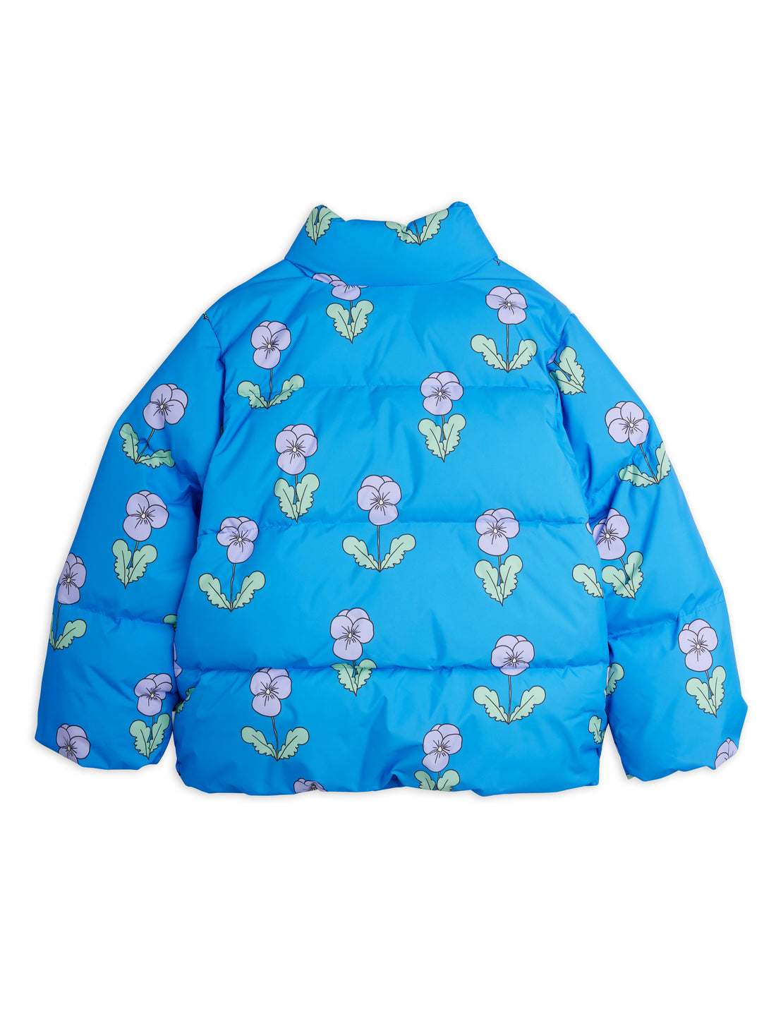 Mini Rodini Violas Aop Citypuffer - Blue