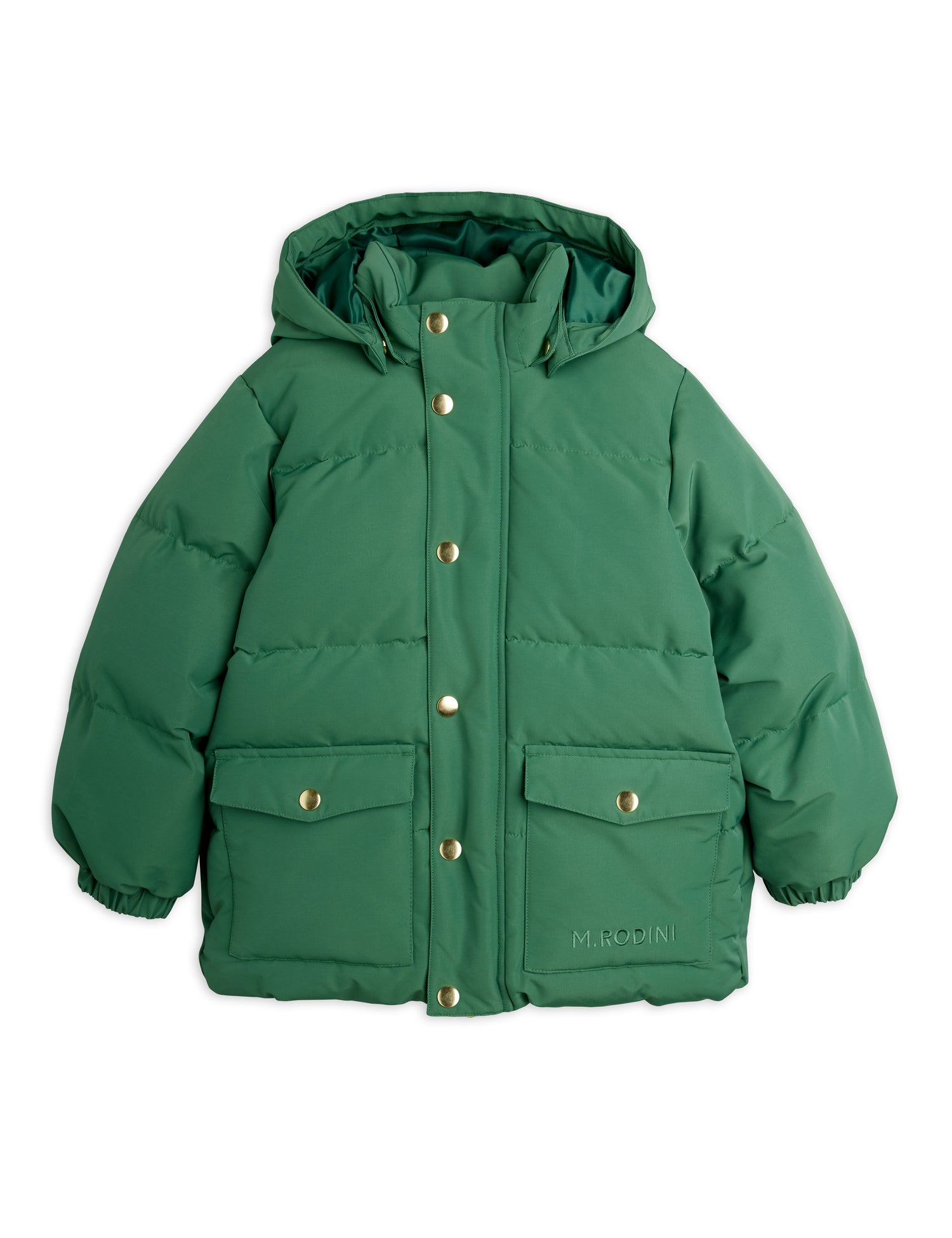 Mini Rodini Solid Heavy Puffer - Green