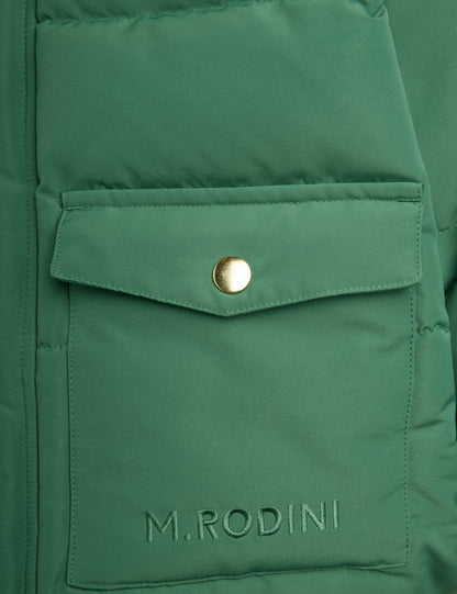 Mini Rodini Solid Heavy Puffer - Green