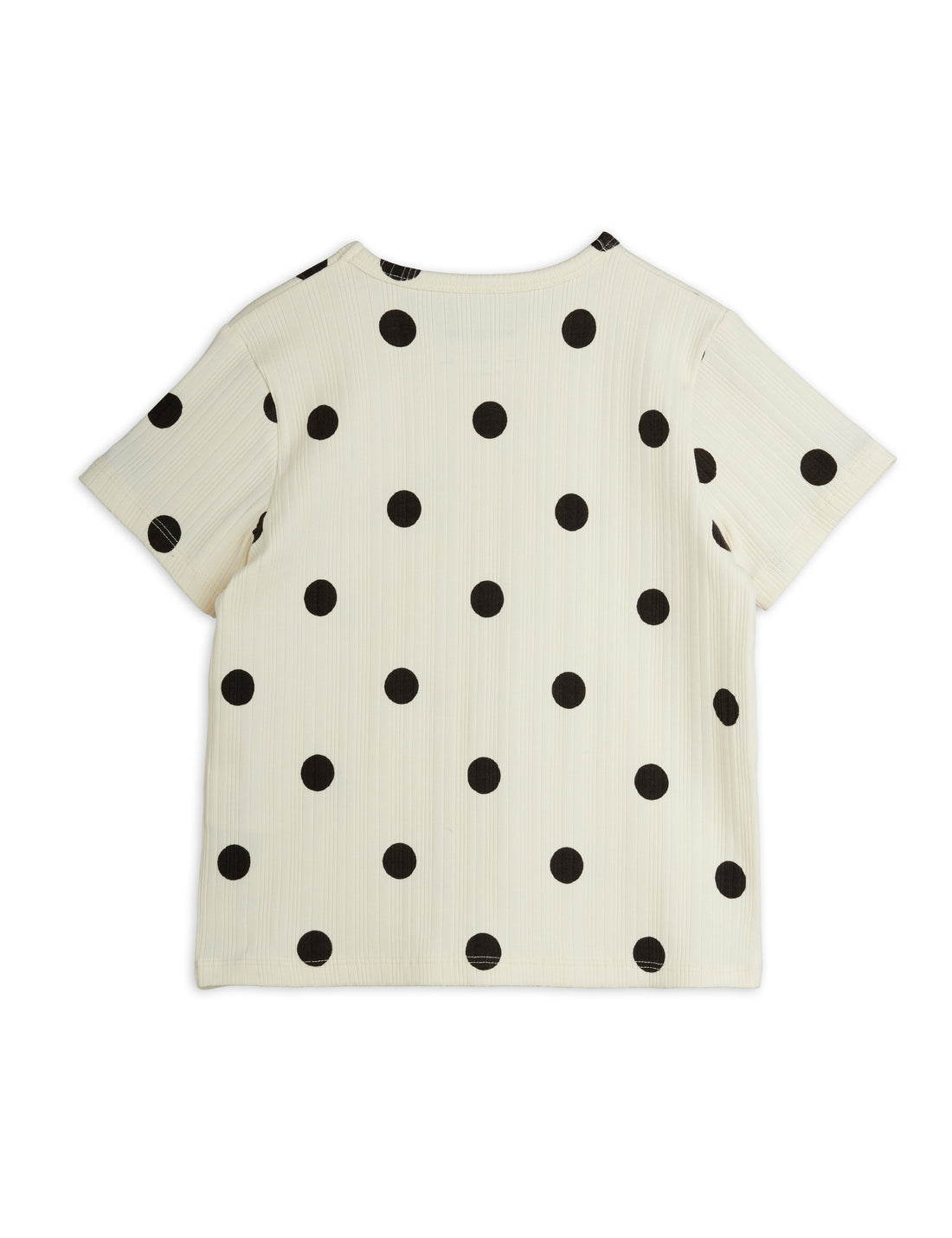 Mini Rodini Dots Aop Dog Short Sleeve Tee - Off White