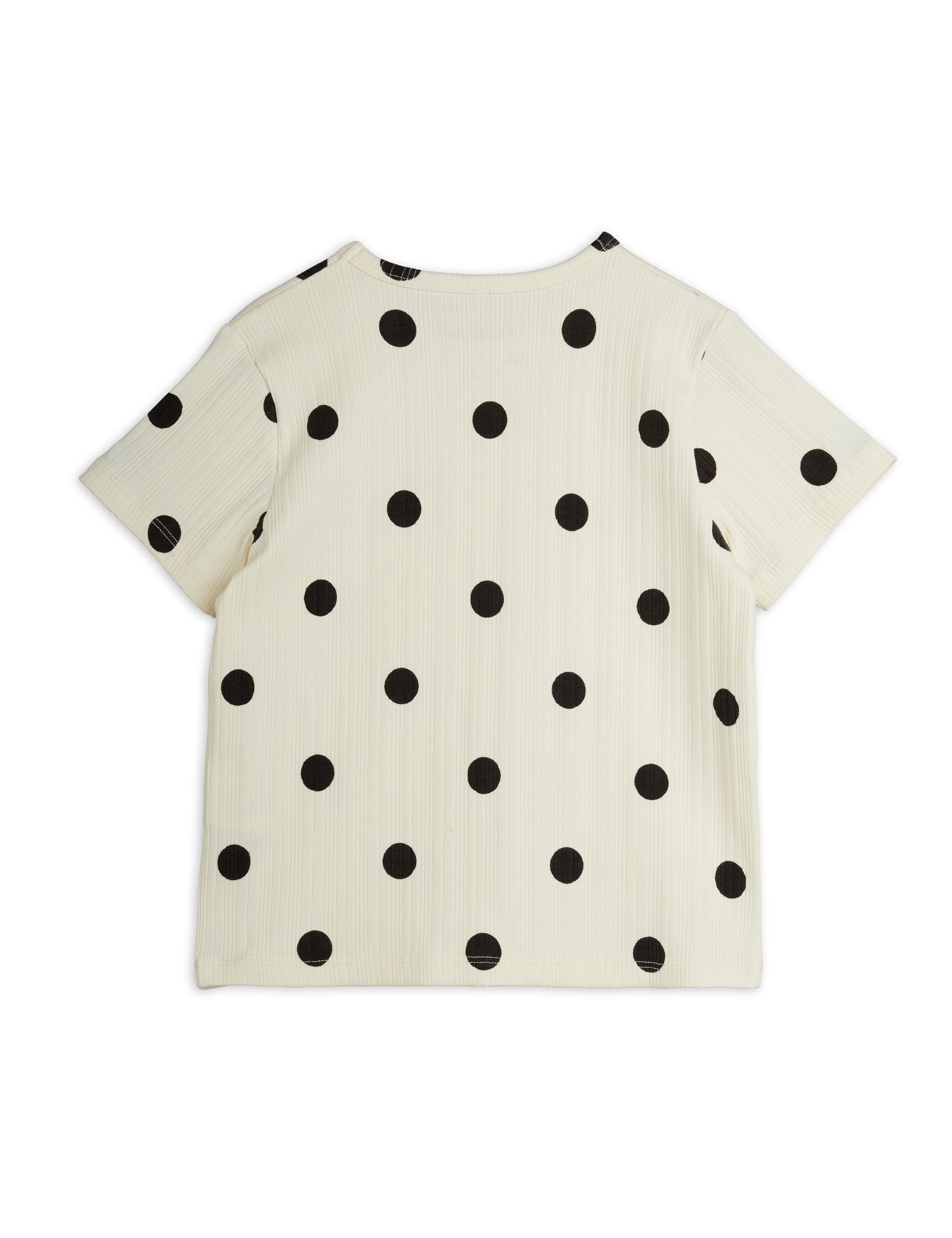 Mini Rodini Dots Aop Dog Short Sleeve Tee - Off White
