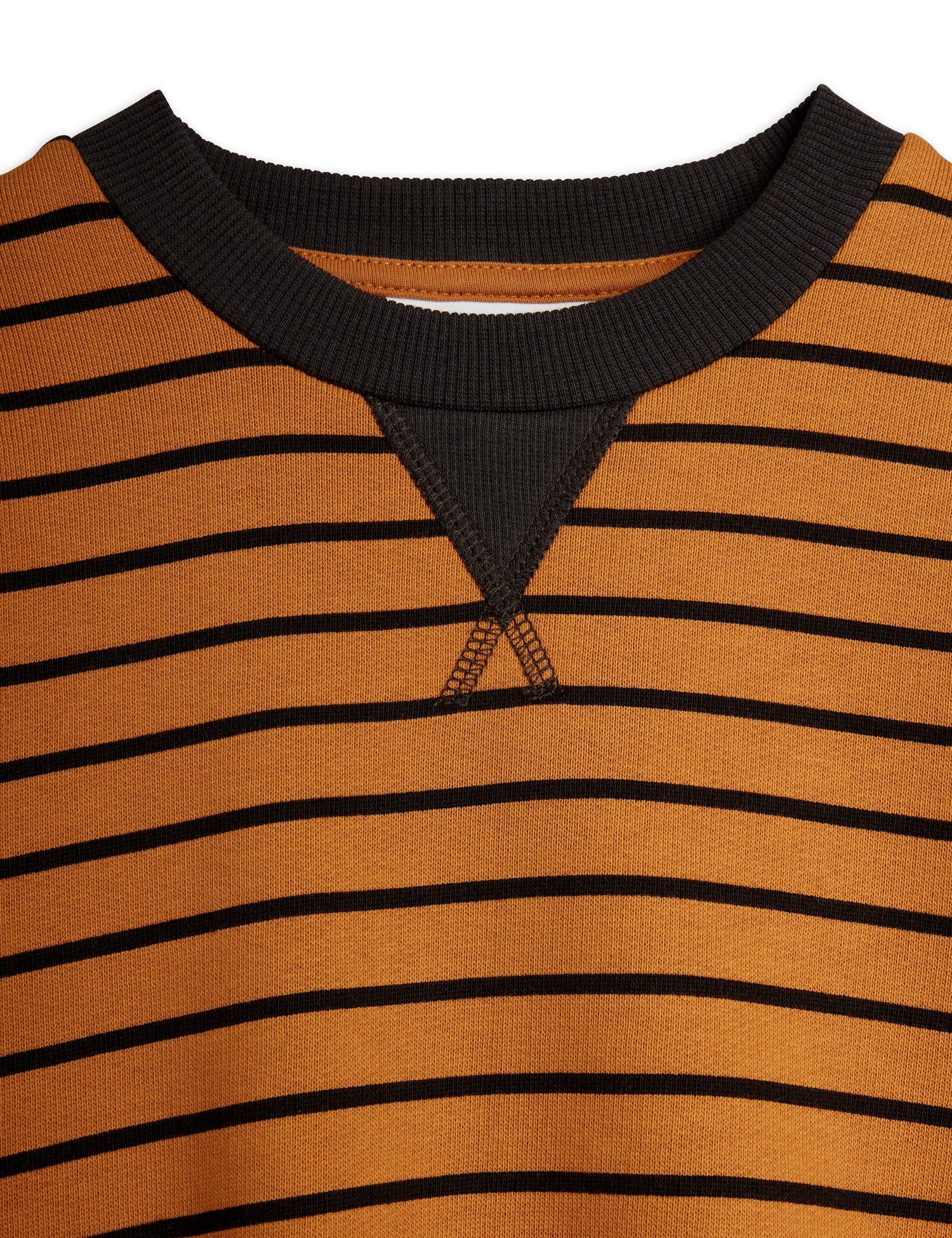 Mini Rodini Striped Aop Sweatshirt - Brown