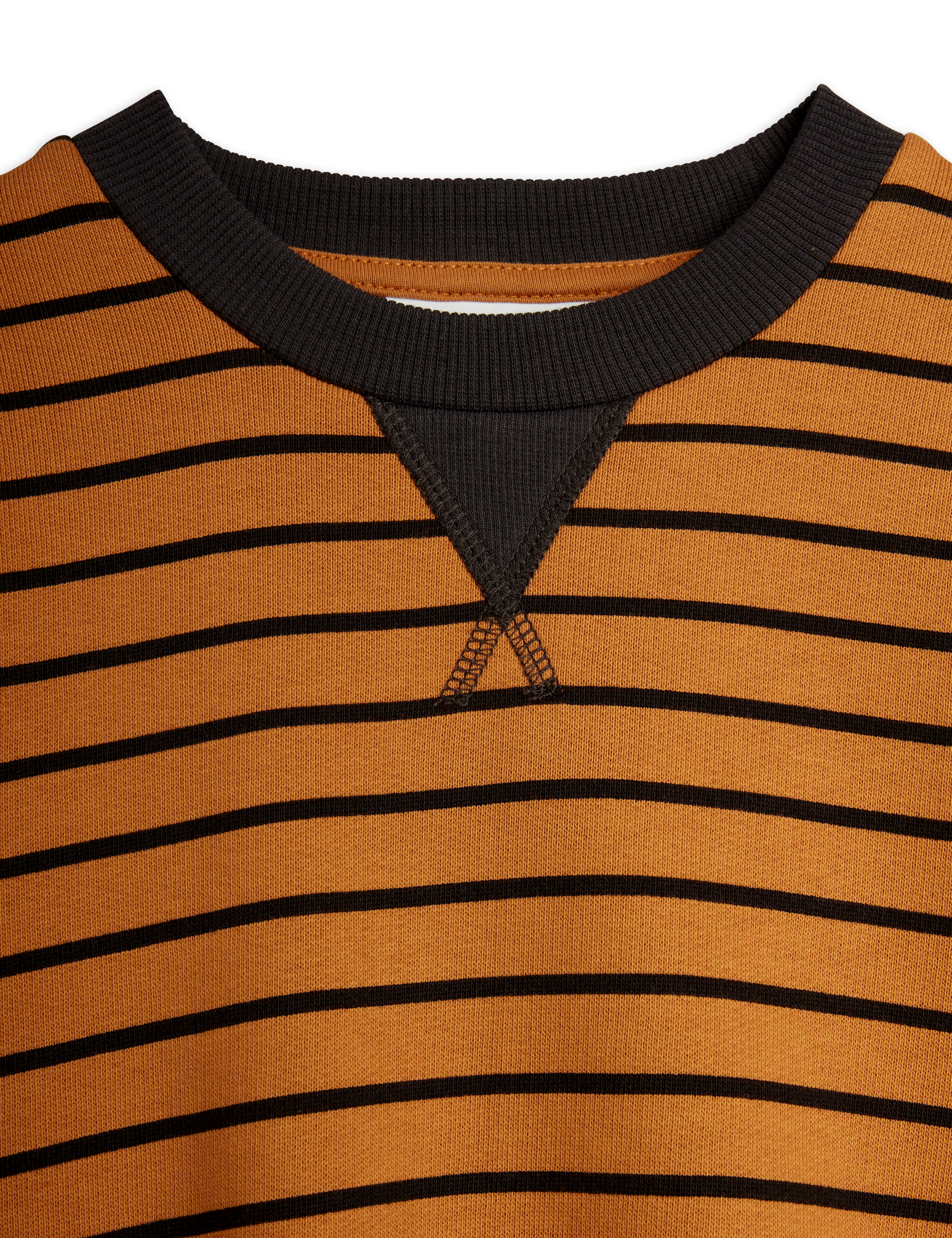 Mini Rodini Striped Aop Sweatshirt - Brown