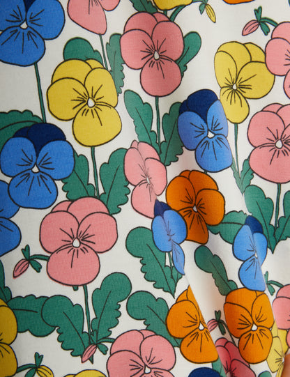 Mini Rodini Violas Aop Short Sleeve Tee - Multi