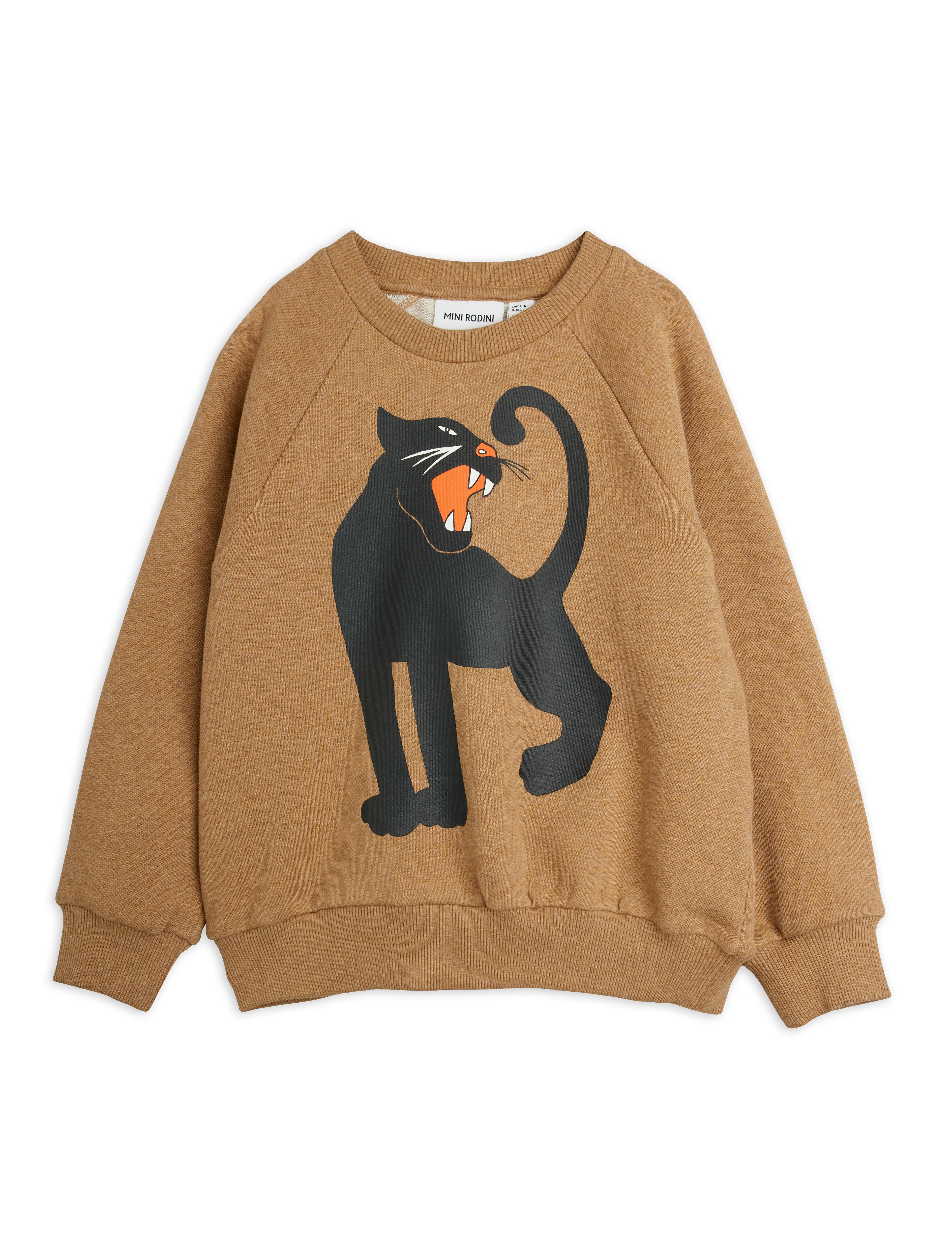 Mini Rodini Panther Sp Melange Sweatshirt - Brown