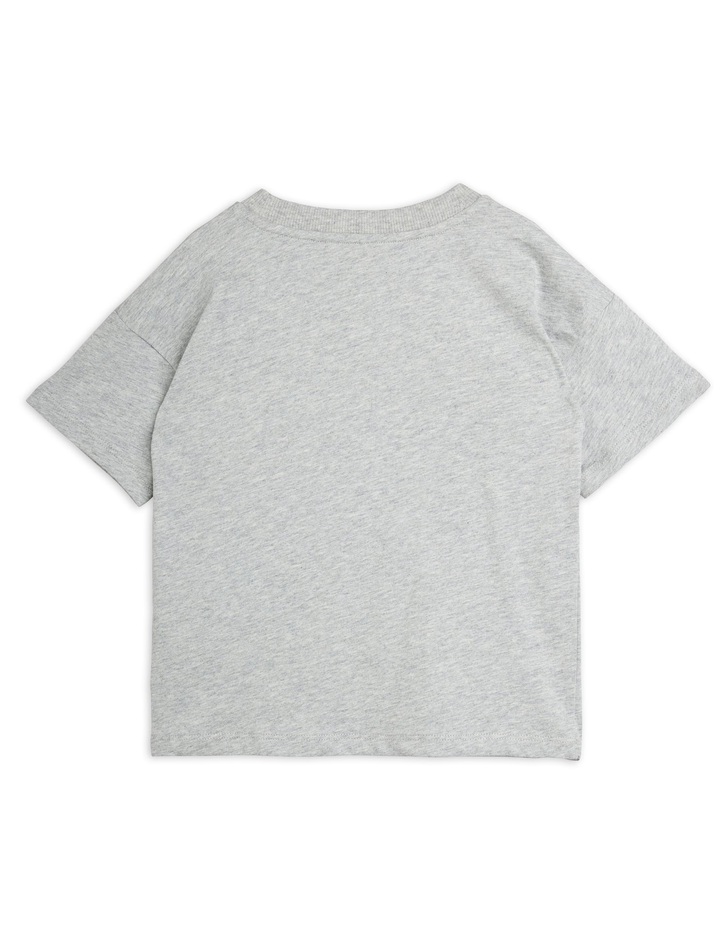 Mini Rodini Heart Application Short Sleeve Tee - Grey