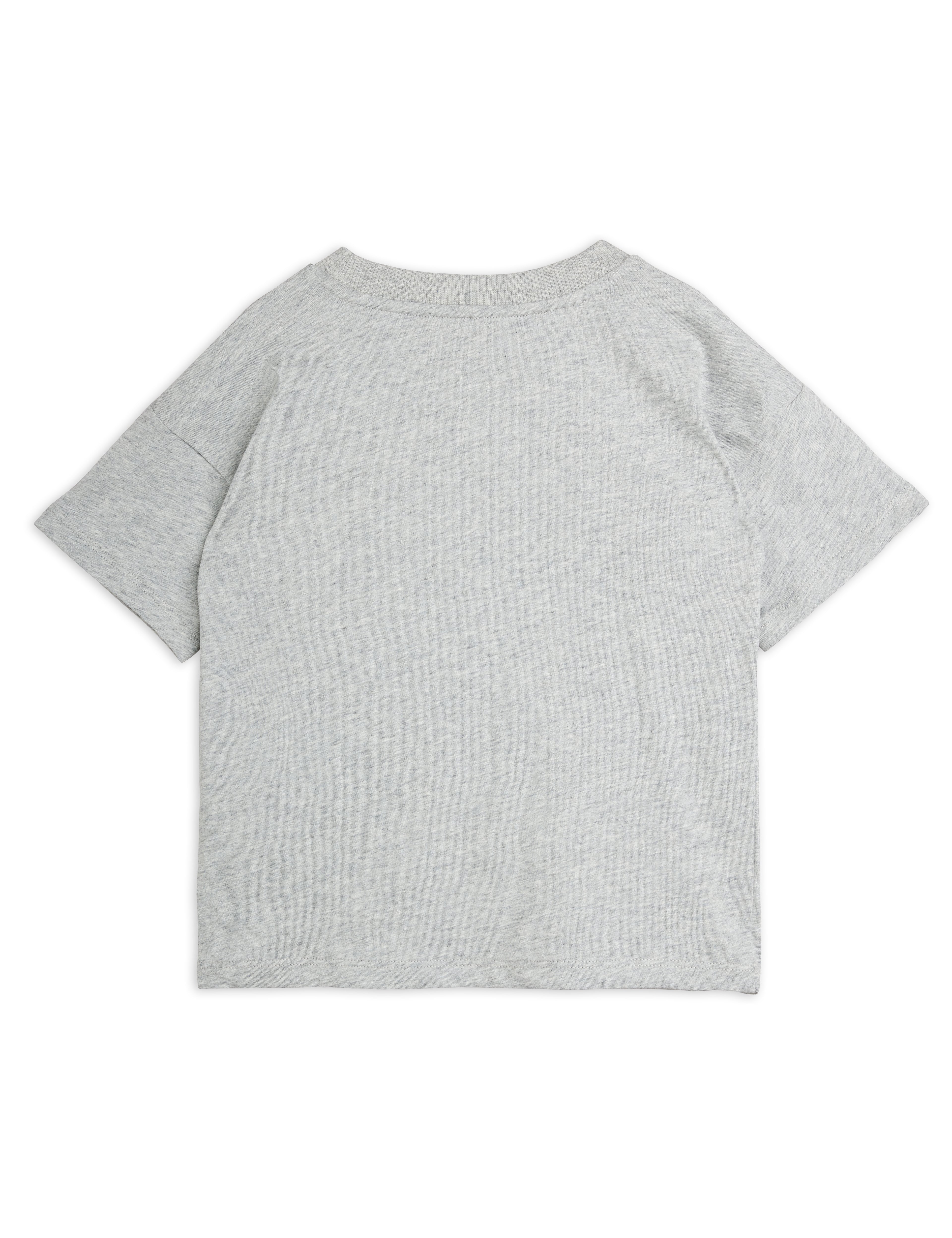 Mini Rodini Heart Application Short Sleeve Tee - Grey