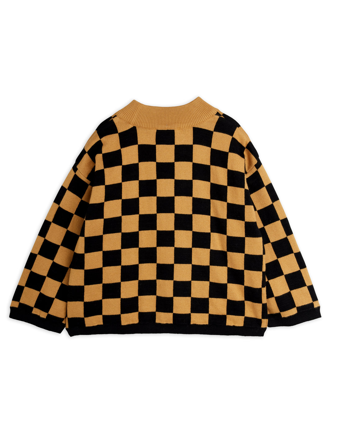 Mini Rodini Chess Check Knitted Sweater - Brown