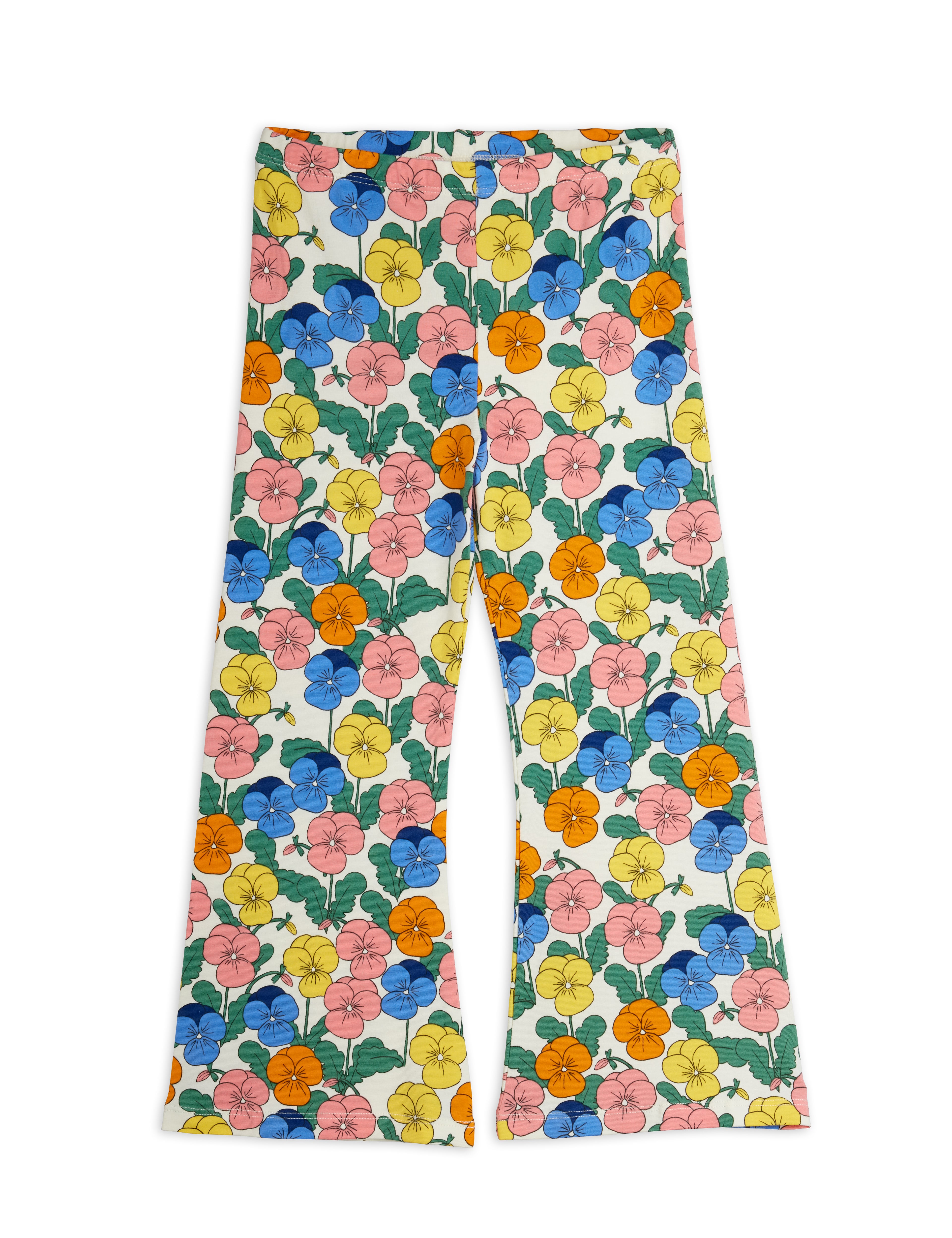 Mini Rodini Violas Aop Flared Trousers - Multi