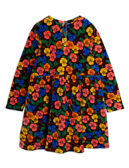 Mini Rodini Violas Aop Velour Dress - Multi