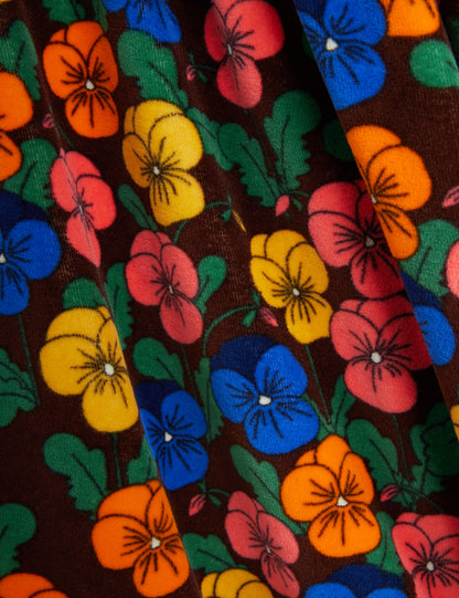 Mini Rodini Violas Aop Velour Dress - Multi