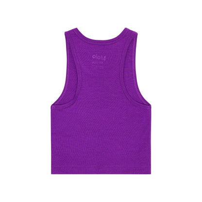 Molo Rippi Crop Tank Top - Purple Dusk