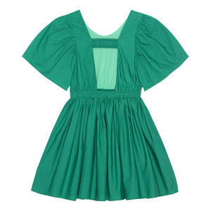 Molo Cally Short Sleeve Dress  - Tennis Green