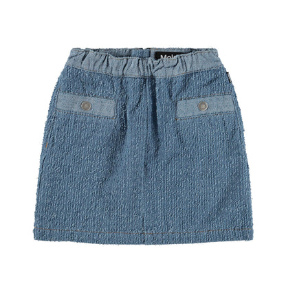 Molo Bente Skirt - Bouclé Blue