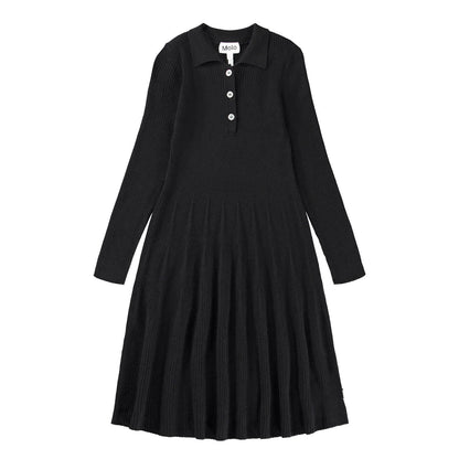 Molo Cecilia Long Sleeve Dress - Black