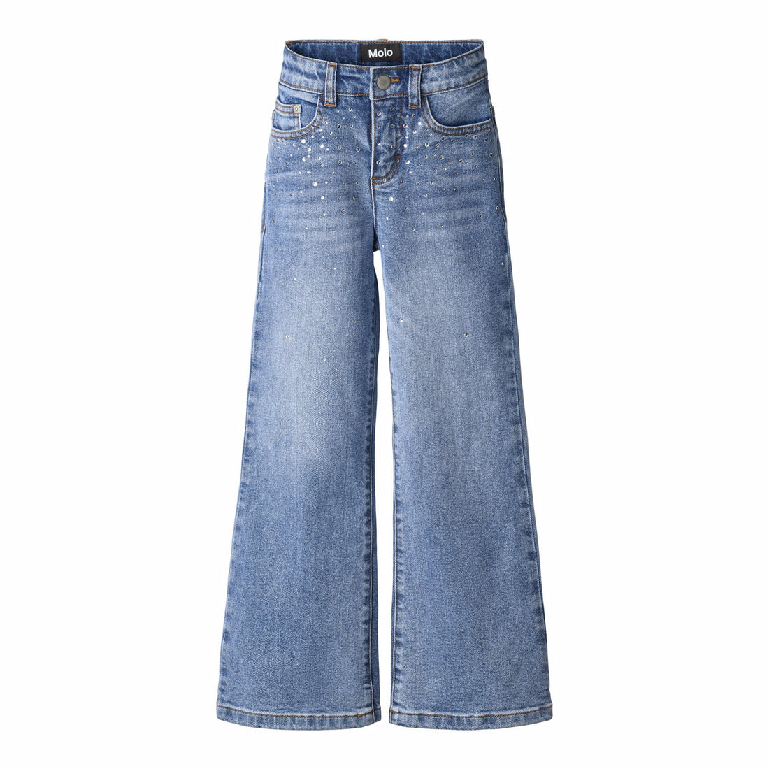 Molo Asta Girls Jeans - Rhinestone Denim