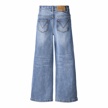Molo Asta Girls Jeans - Rhinestone Denim