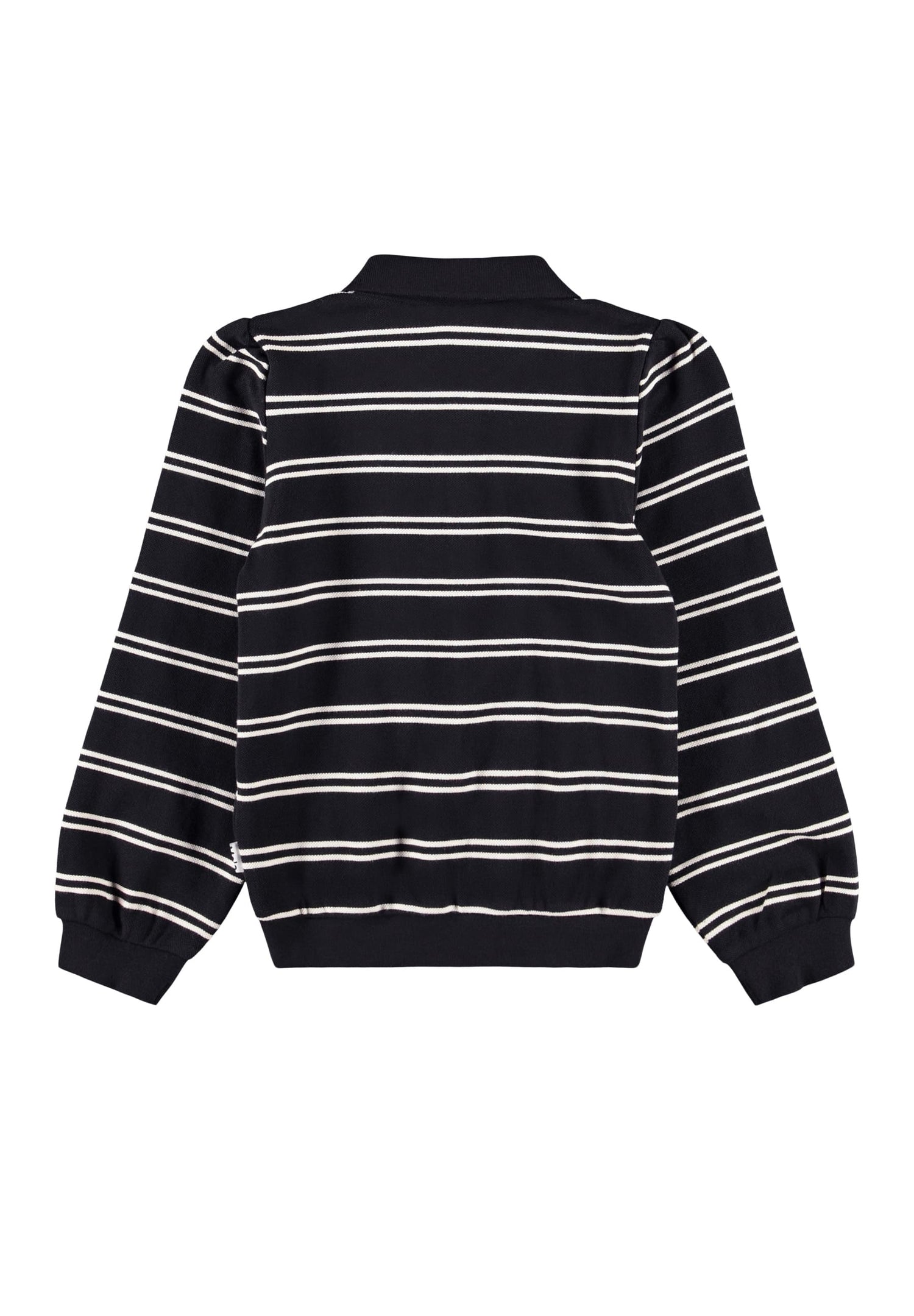 Molo Ravi Polo - Black Ivory Stripe