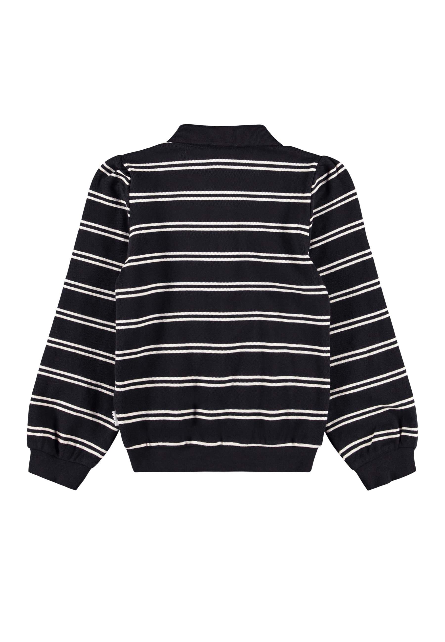 Molo Ravi Polo - Black Ivory Stripe