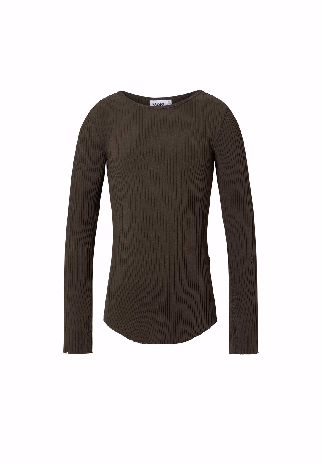 Molo Rochelle Long Sleeve T-shirt - Bark Brown