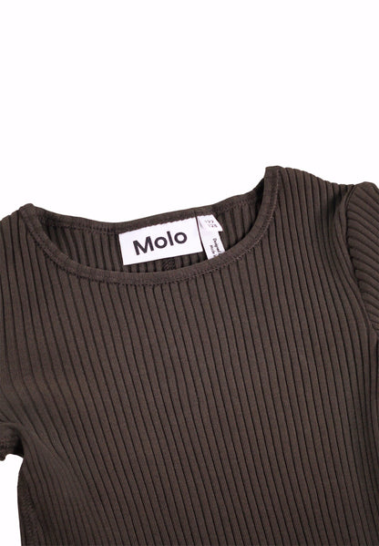 Molo Rochelle Long Sleeve T-shirt - Bark Brown
