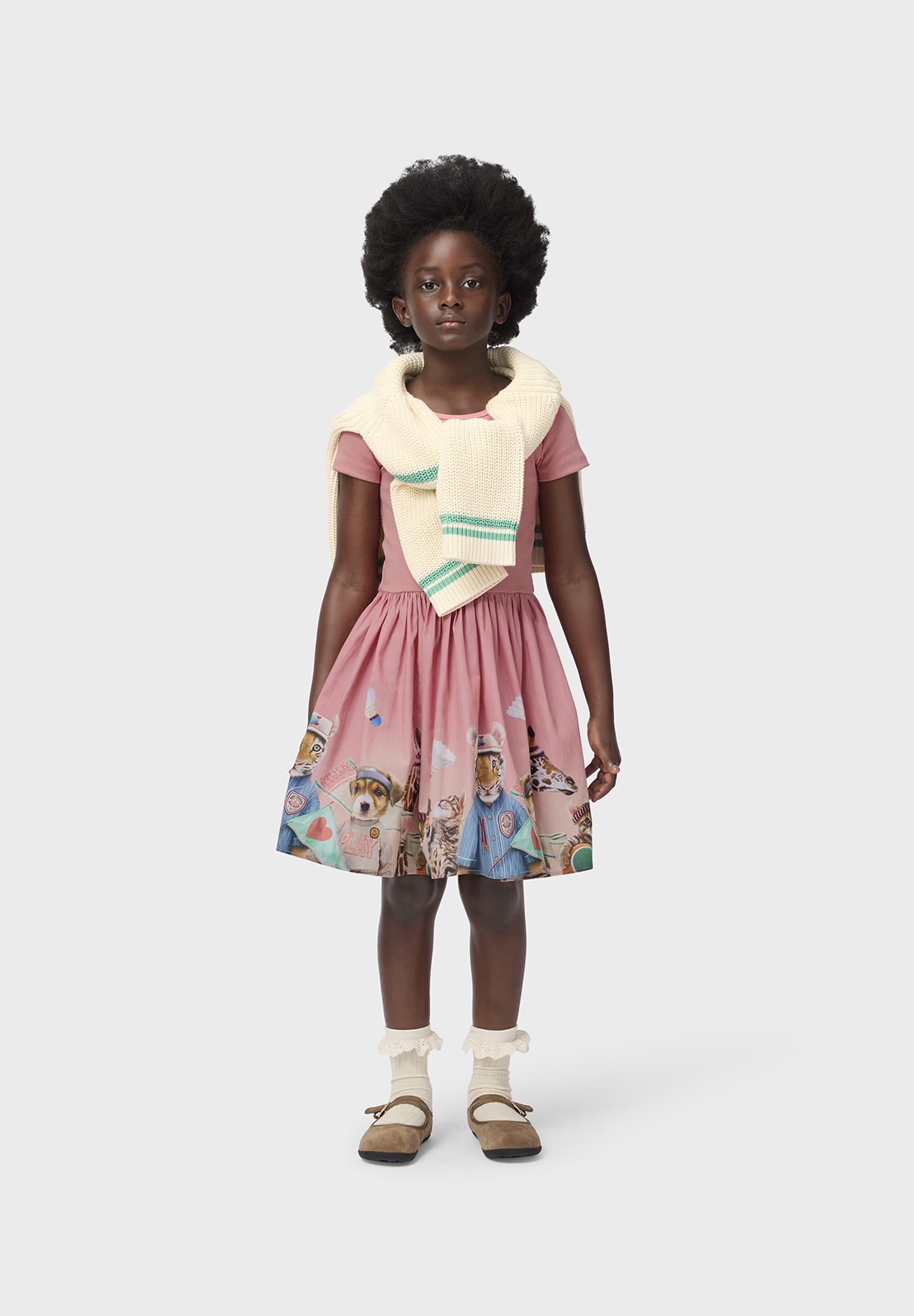 Molo Cissa Short Sleeve Dress - Cheerful Cheer