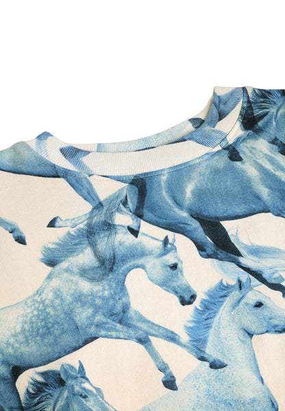 Molo Marge Sweatshirt - Blau Ponies