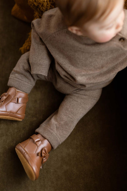 Donsje Sevijn Cashmere Wool Trousers - Dusty Brown