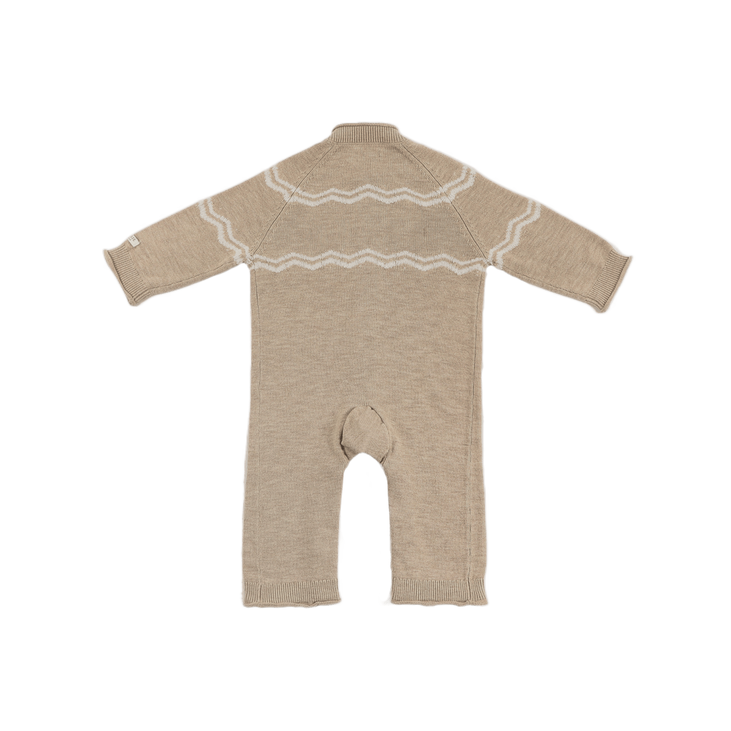 Donsje Guillaume Merino Wool Jumpsuit Bears - Latte Melange