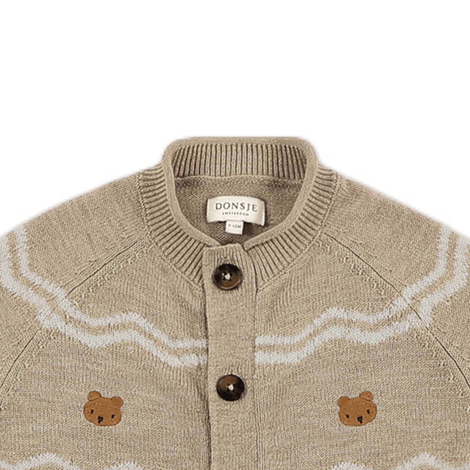 Donsje Guillaume Merino Wool Jumpsuit Bears - Latte Melange