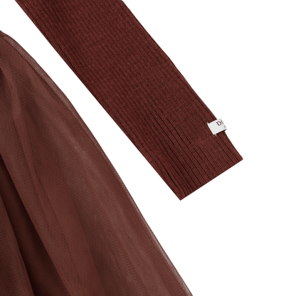Donsje Lotus Dress - Rustic Brown