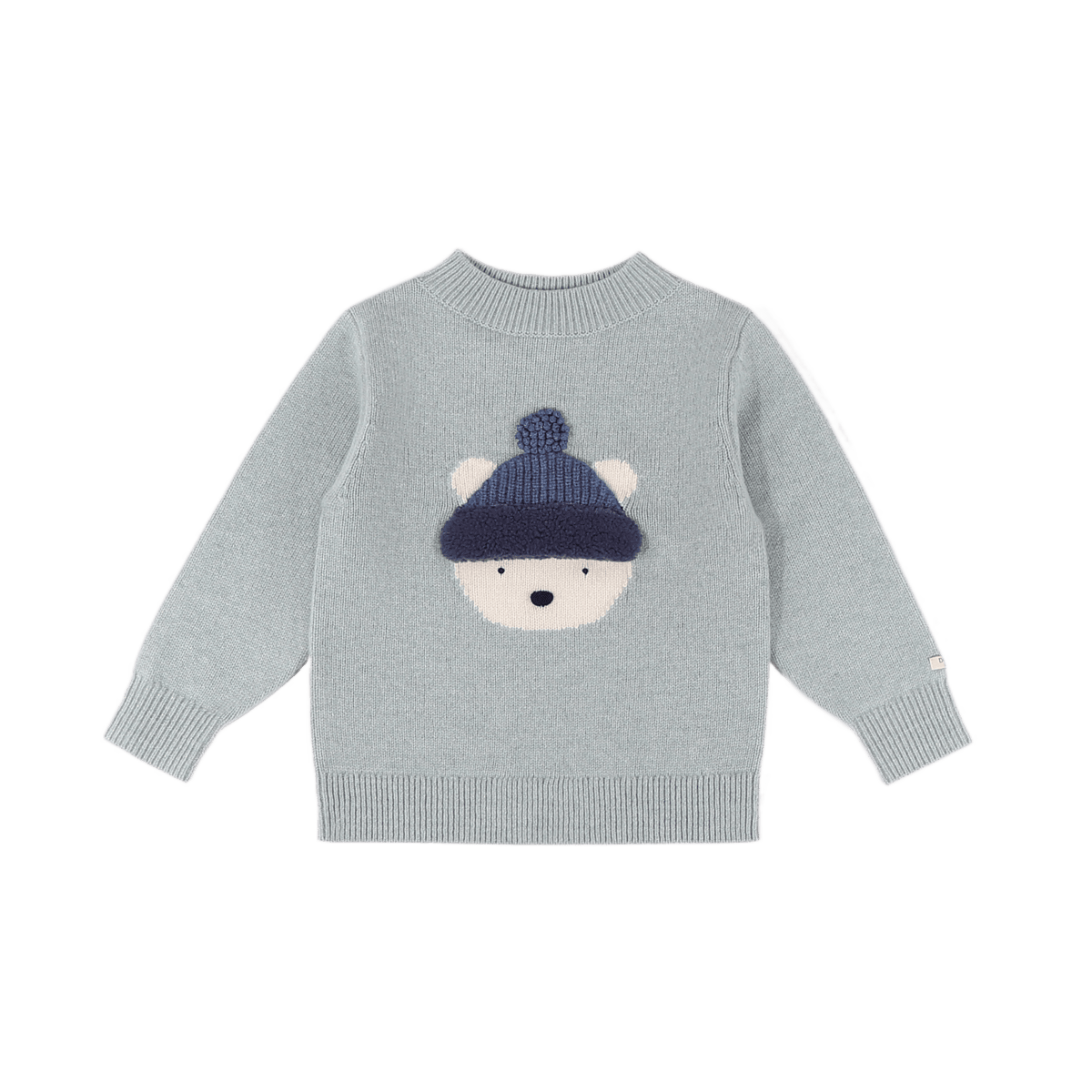 Donsje Denn Merino Wool Sweater Polar Bear - Cloud Blue Melange