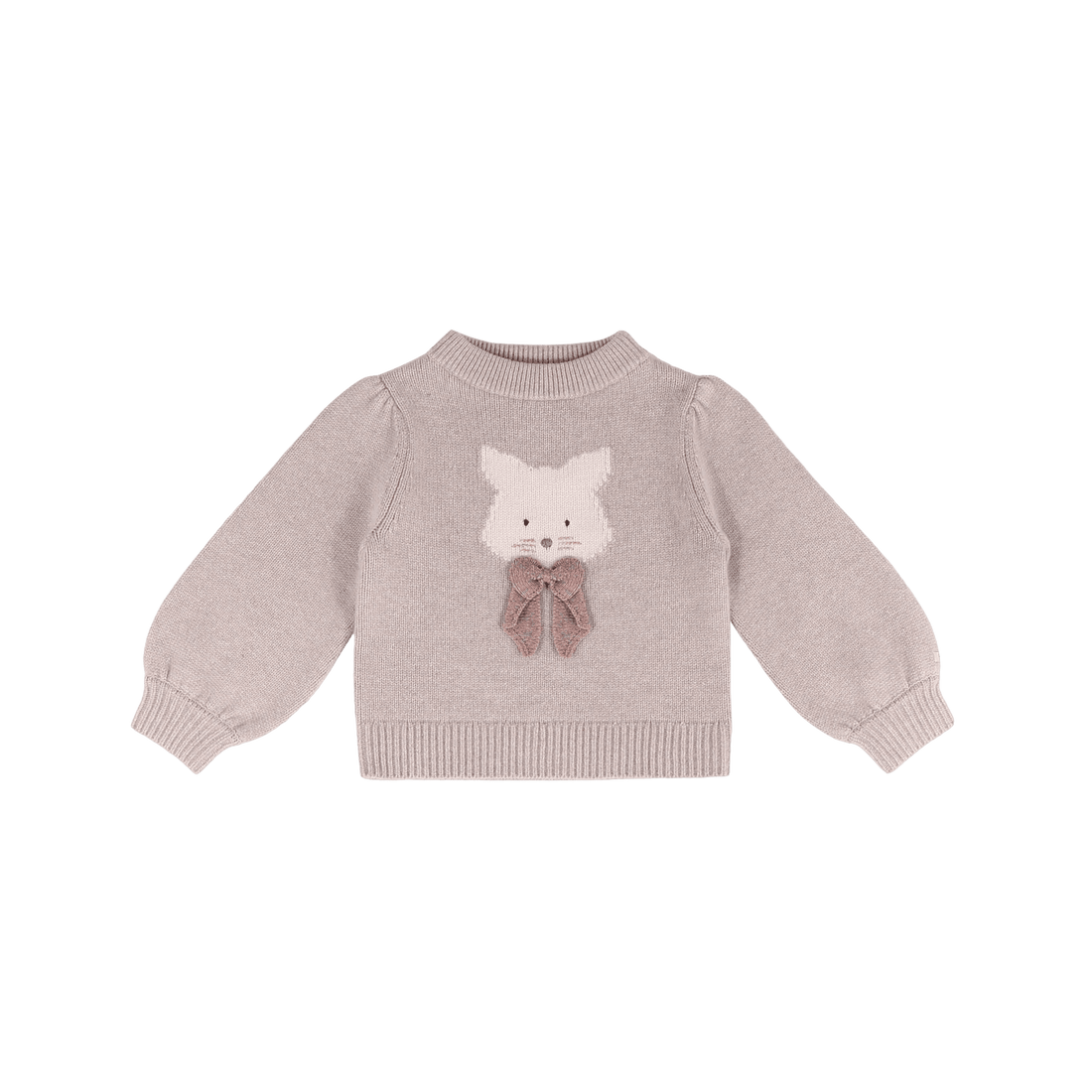 Donsje Denna Merino Wool Sweater Cat - Ash Rose Melange