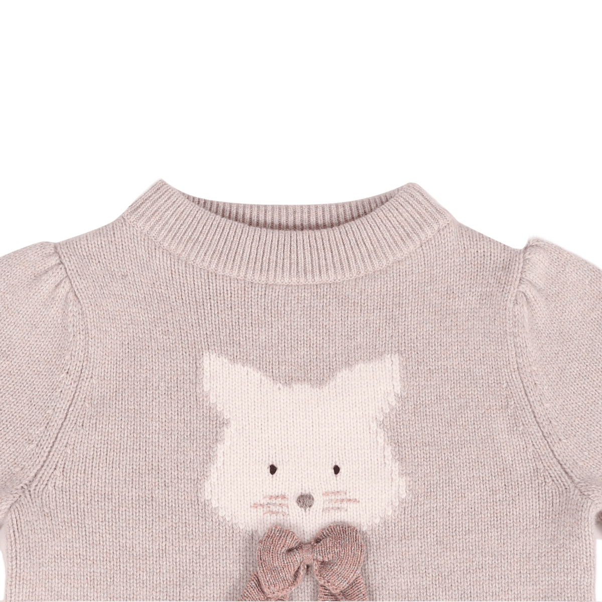 Donsje Denna Merino Wool Sweater Cat - Ash Rose Melange