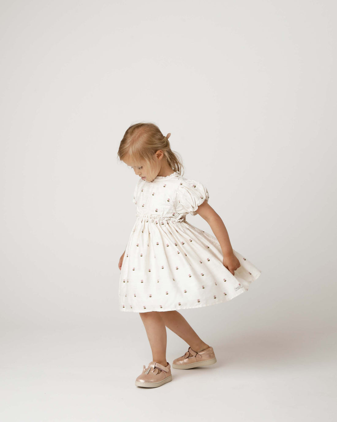 Donsje Clarize Dress Roses - Warm White