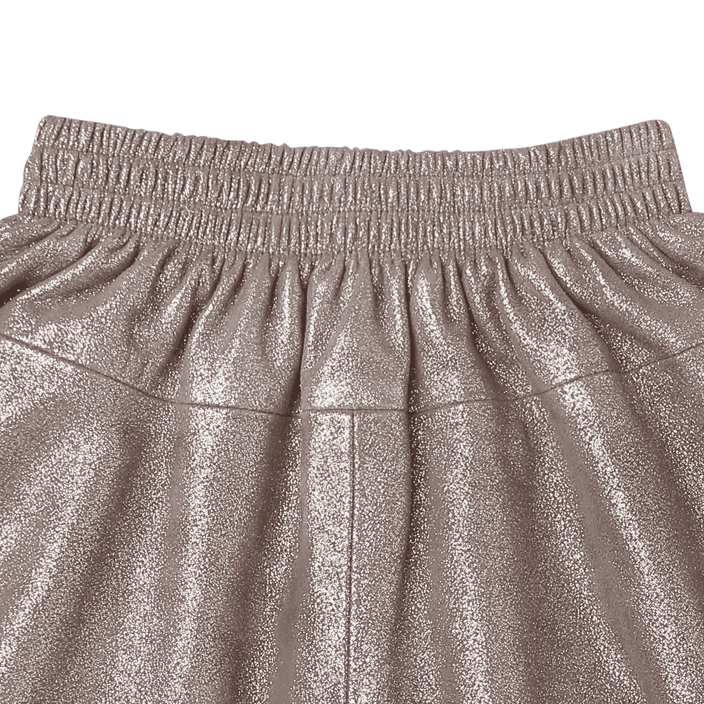 Donsje Giese Leather Shorts - Iron Grey Metallic
