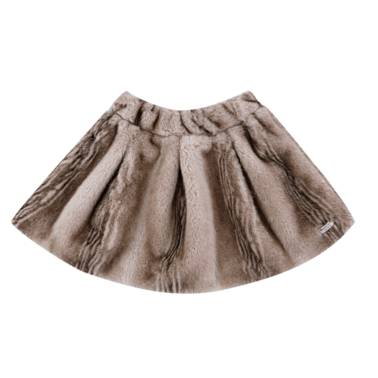 Donsje Isabelle Skirt - Soft Taupe Striped Teddy