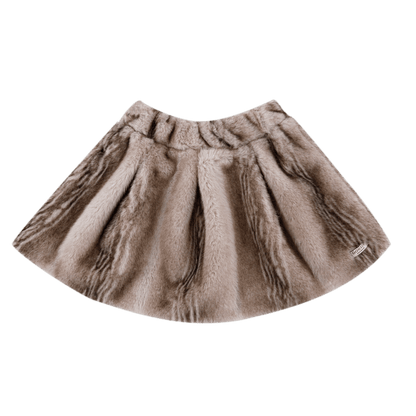Donsje Isabelle Skirt - Soft Taupe Striped Teddy